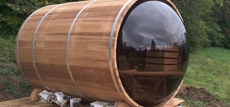 Panorama 4-Person Glass Cabin Sauna Maintenance in Huntsville, Ontario