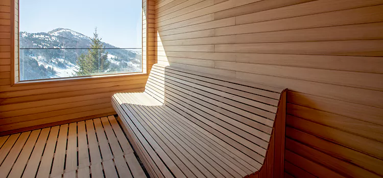 Luxury Pine Wood Sauna Restoration and Refurbishment in Huntsville, ON