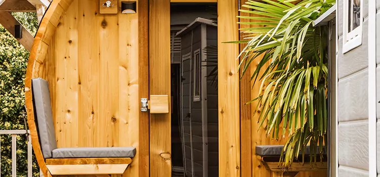 Wood-fired Outdoor Residential Sauna Installation in Huntsville, Ontario