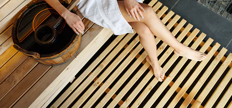 Composite Sauna Deck Installation in Huntsville, ON